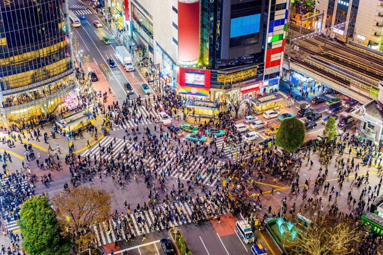 涩谷中心 ! 涩谷十字路口 109 Shibuya Scramble Crossing 高速无限制网络#703 Leilighet Tokyo Eksteriør bilde